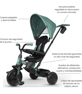 Triciclo Elite Platinum 6-1 Verde 5977