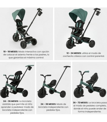Triciclo Elite Platinum 6-1 Verde 5977