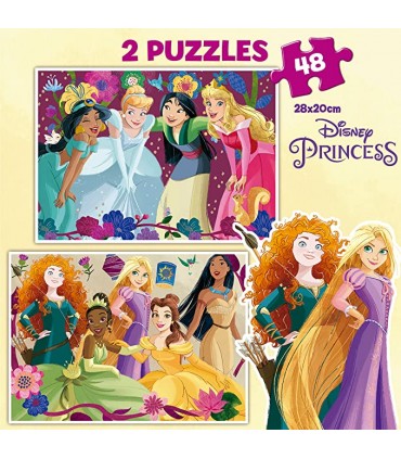 Puzzle 2 x 48 Pcs Princesas Ref: 19675