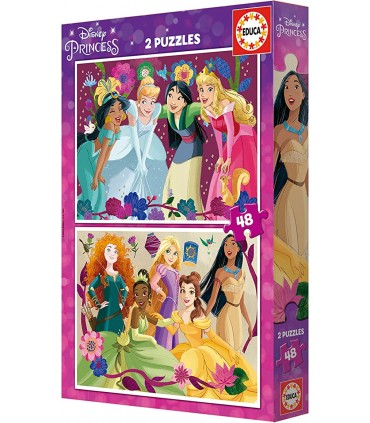 Puzzle 2 x 48 Pcs Princesas Ref: 19675
