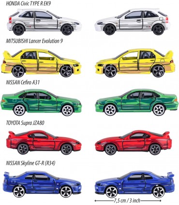 Caja 5 Coches Japon Ref: 212051031