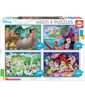 Multi 4 Puzzles 50-80-100-150 Ref:18105