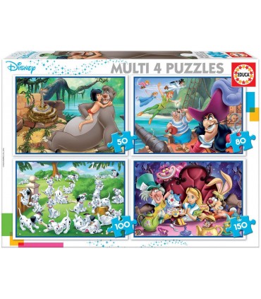 Multi 4 Puzzles 50-80-100-150 Ref:18105