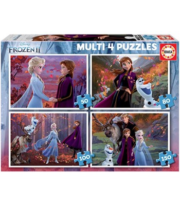 Multi 4 Puzzles Frozen Ref: 18640 