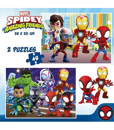 Puzzle 2 X 48Pcs Spidey Ref: 19678