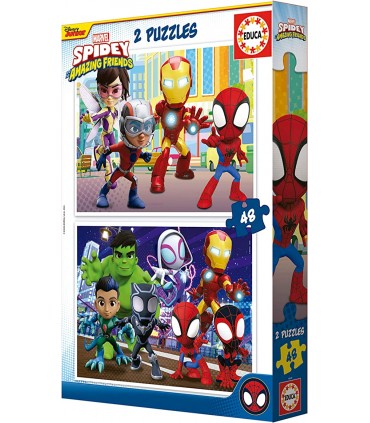 Puzzle 2 X 48Pcs Spidey Ref: 19678