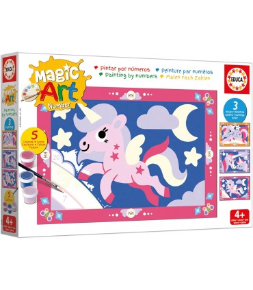Number Art + 4 Unicornios Ref: 20288