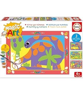 Number Art + 4 Dinosaurios Ref: 20401