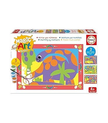 Number Art + 4 Dinosaurios Ref: 20401