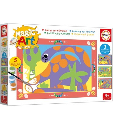 Number Art + 4 Dinosaurios Ref: 20401