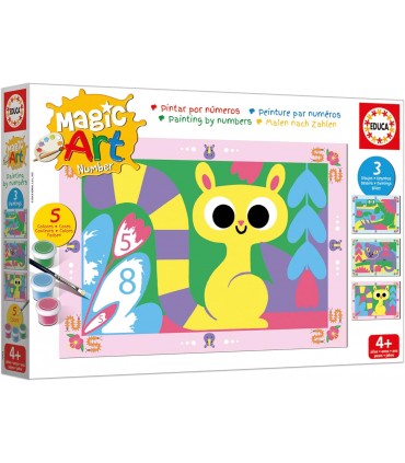 Number Art + 4 Animales Selva 20403