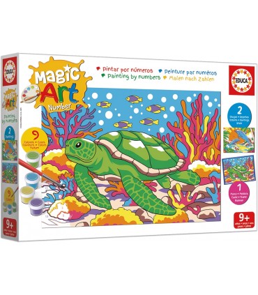 Number Art + 9 Animales Marino Ref:20407