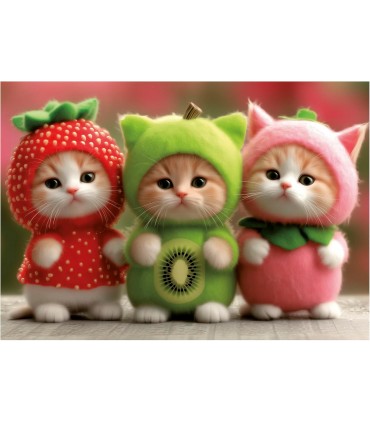 Puzzle 200 pcs Gatitos Frutales 20496