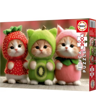 Puzzle 200 pcs Gatitos Frutales 20496