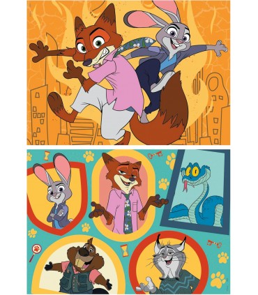 Puzzle 2 X 48 Pcs Zootropolis Ref: 20463