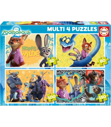 Multi 4 Zootropolis 50+80+100 Ref: 20464