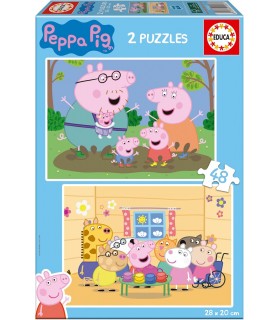 Puzzle 2 X 48 Pcs Peppa Pig Ref: 20327