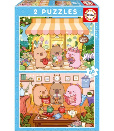 Puzzle 2 X 48Pcs Capyfun Ref: 20482