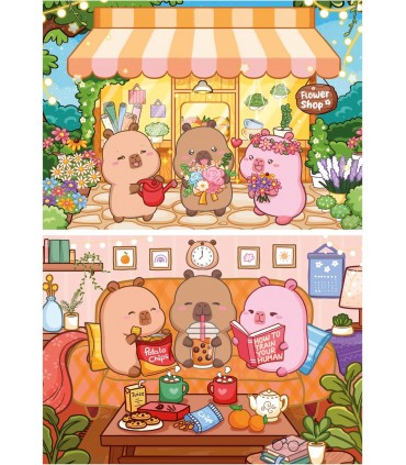 Puzzle 2 X 48Pcs Capyfun Ref: 20482