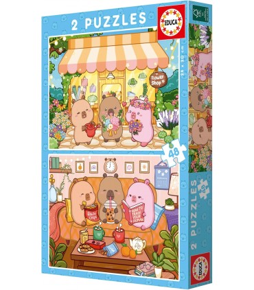 Puzzle 2 X 48Pcs Capyfun Ref: 20482