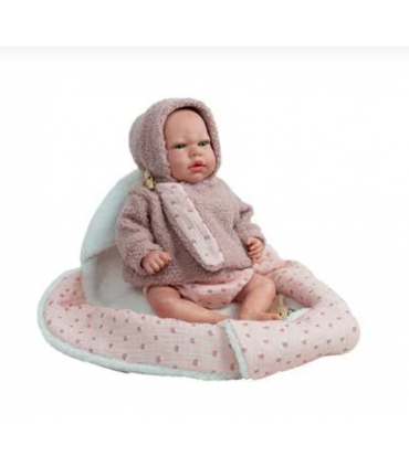 Muñeco Reborn 40Cm Luna Rosa Manta 98214