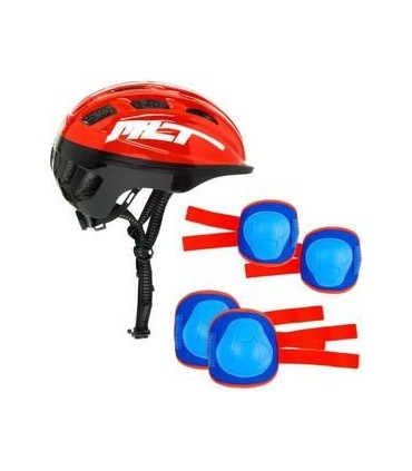 Set Casco + Protecciones Azul Ref: 24304
