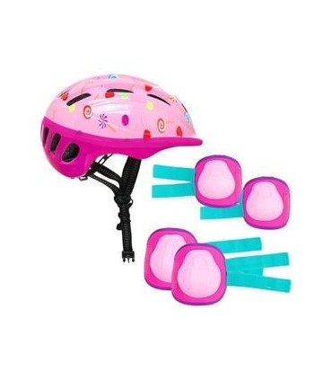 Set Casco + Proteccion Rosa Ref: 24305