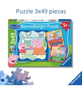 Puzzle 3 x 49 Pcs Peppa Pig Ref: 04288