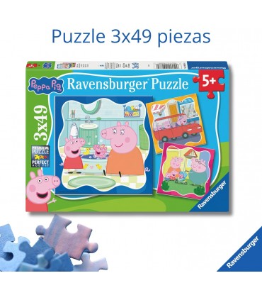 Puzzle 3 x 49 Pcs Peppa Pig Ref: 04288