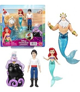 Pack 4 Muñecos Pelicula Sirenita JHG84