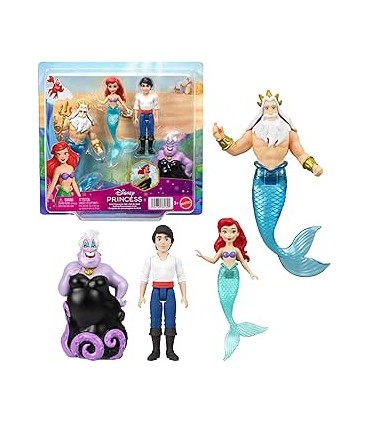 Pack 4 Muñecos Pelicula Sirenita JHG84