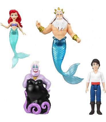 Pack 4 Muñecos Pelicula Sirenita JHG84