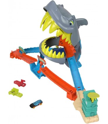 Pista Hot Wheels Playa Tiburon Mor.JHL96