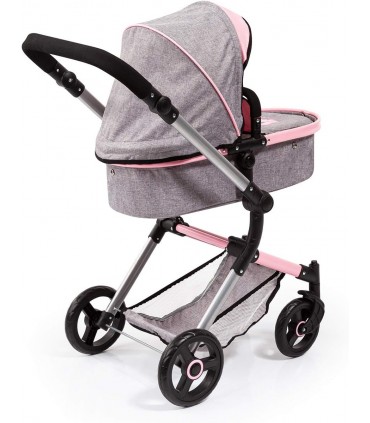 Coche Capota Gris-Rosa Ref: 18433AA