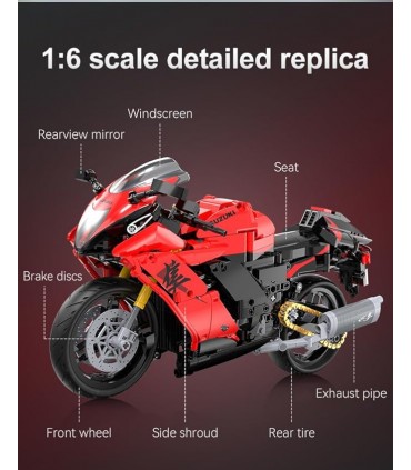 SuZuki Hayabusa 1:16 1043Pcs C64051W