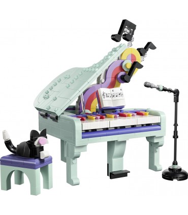 Piano Musical Decorativo C/Gato 31392