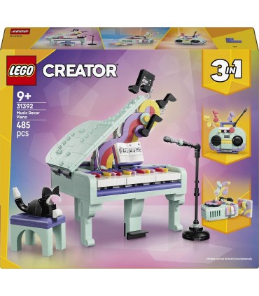 Piano Musical Decorativo C/Gato 31392