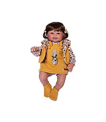 Muñeca Alicia 2 Colas Morena Flores 916