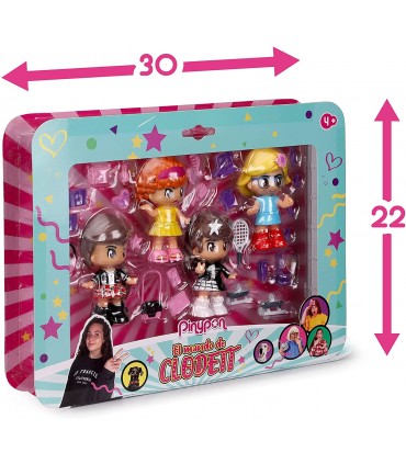 PinyPon Clodett Pack 4 Fig.Ref: 70016941