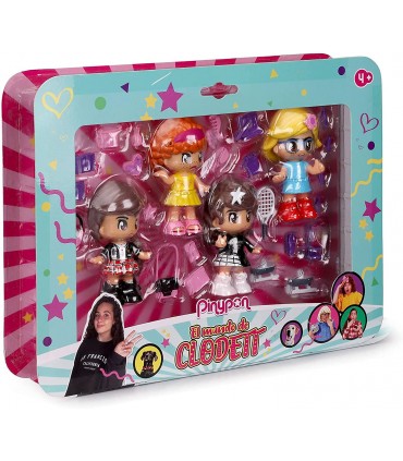 PinyPon Clodett Pack 4 Fig.Ref: 70016941