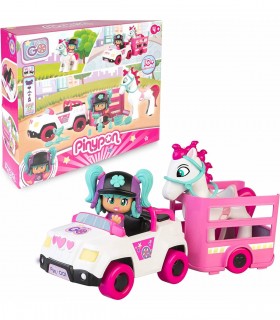 Pinypon Coche C/Remolque,Caballo PNY25