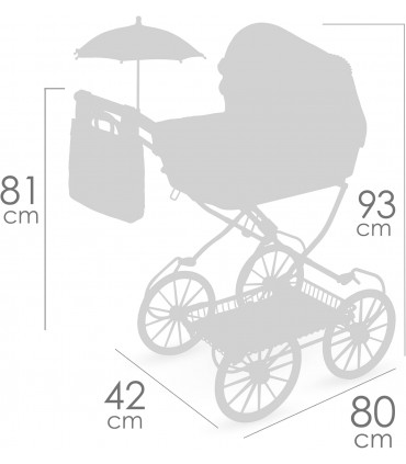 Coche Muñeca Plegable C/Sombrilla 81075