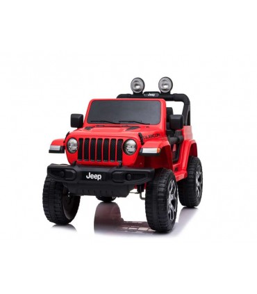 Jeep Rojo 12V.Asi.Cuero Ref: 24058