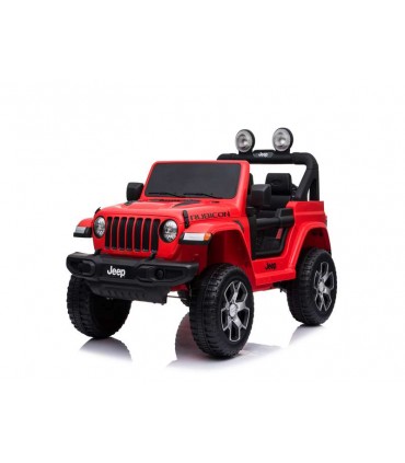 Jeep Rojo 12V.Asi.Cuero Ref: 24058