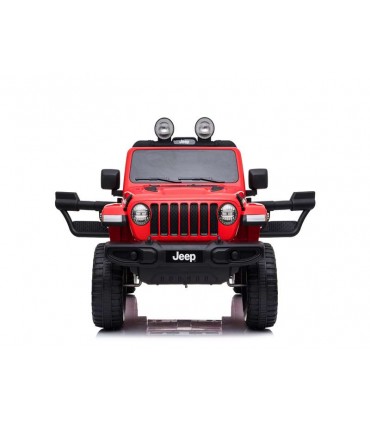 Jeep Rojo 12V.Asi.Cuero Ref: 24058