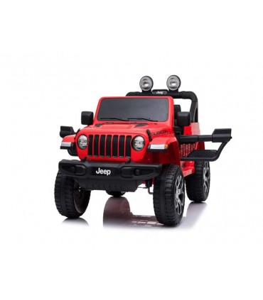 Jeep Rojo 12V.Asi.Cuero Ref: 24058
