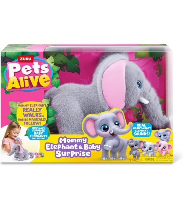 Mama Elefante,Bebes Pets Alive 339-9570