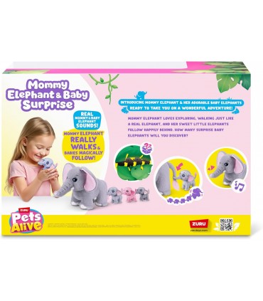 Mama Elefante,Bebes Pets Alive 339-9570